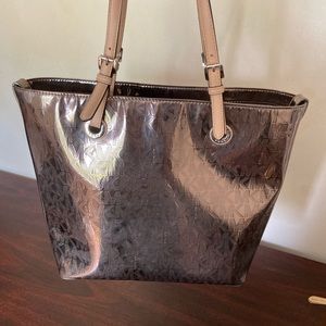 Silver Michael Kors Tote